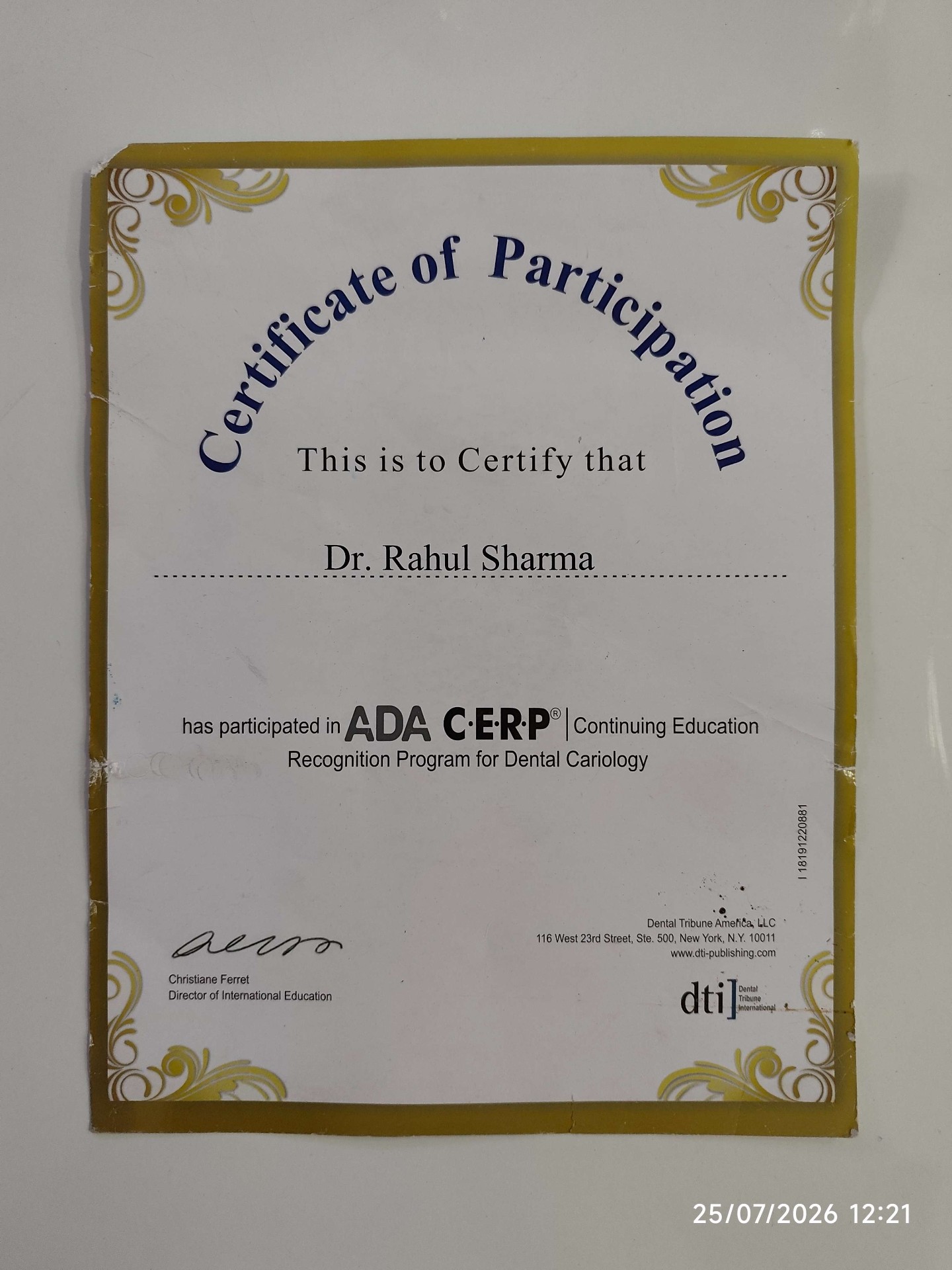 ADA CERP — Continuing Education