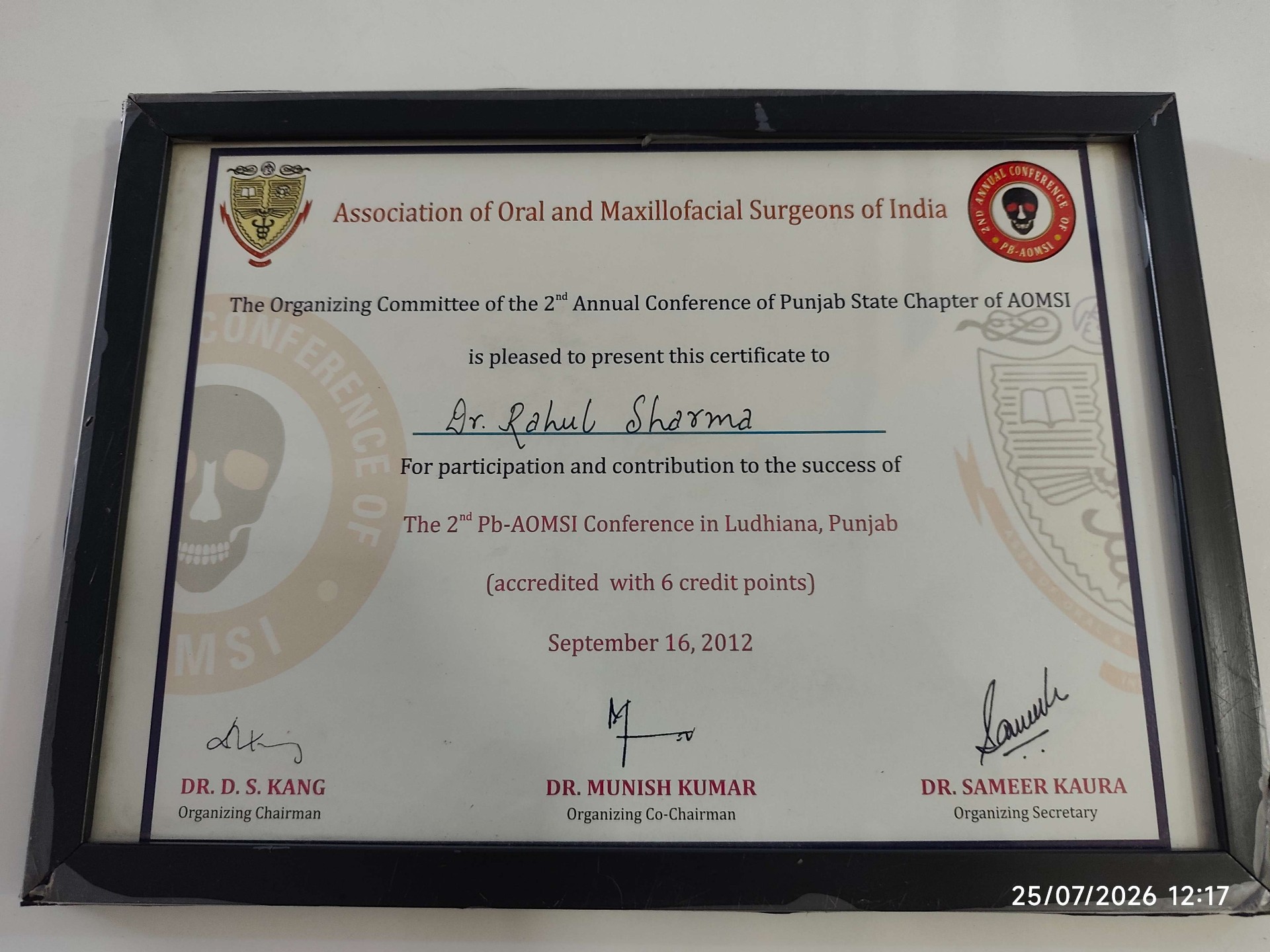 2nd Pb-AOMSI Conference, Ludhiana