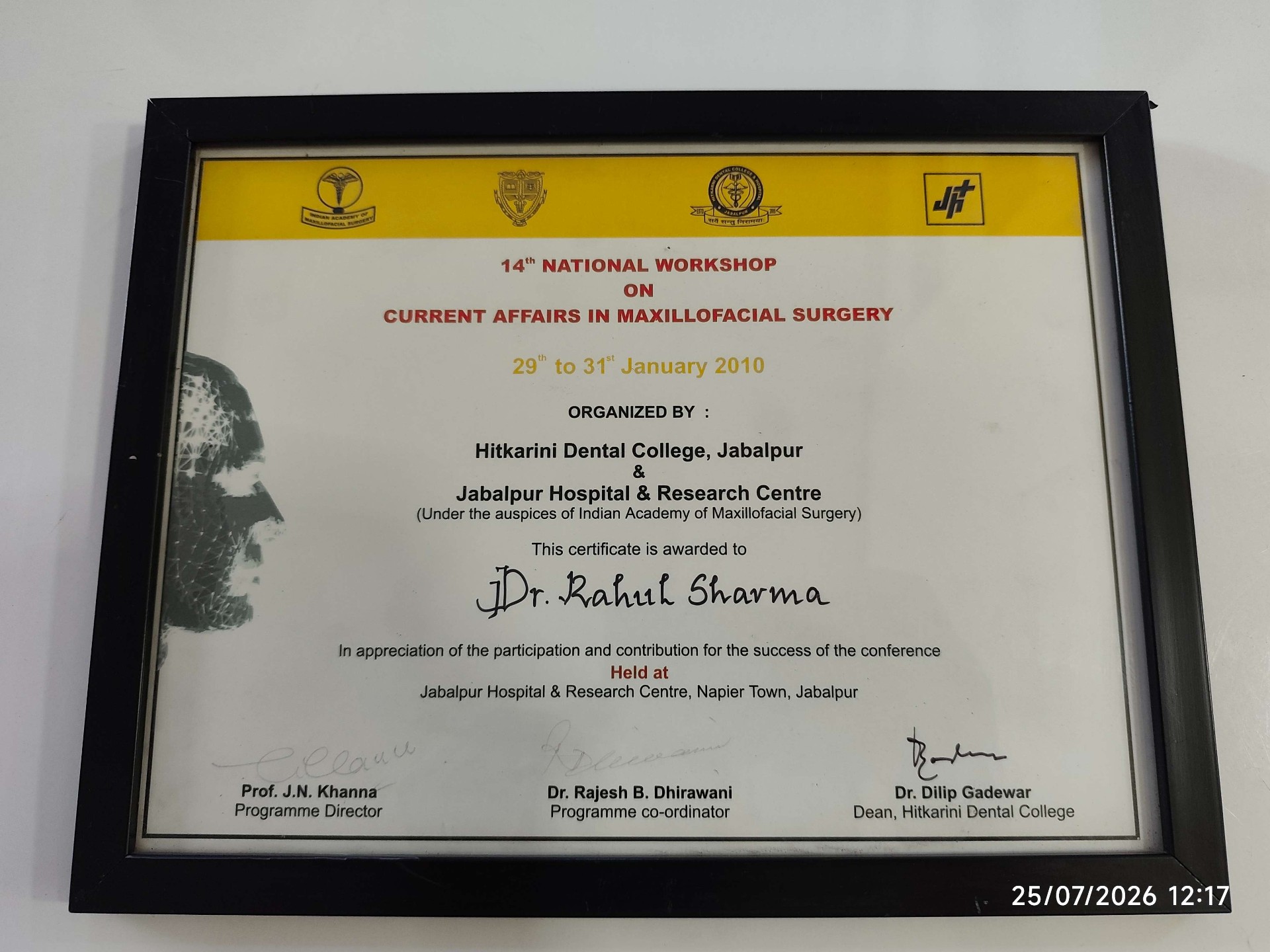 14th National Workshop — Maxillofacial Surgery